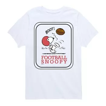 Футболка Peanuts Football Snoopy для мальчиков 8–20 лет с рисунком Licensed Character, белый