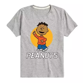 Футболка Peanuts Franklin для мальчиков 8–20 лет с рисунком Licensed Character, цвет Heather Gray