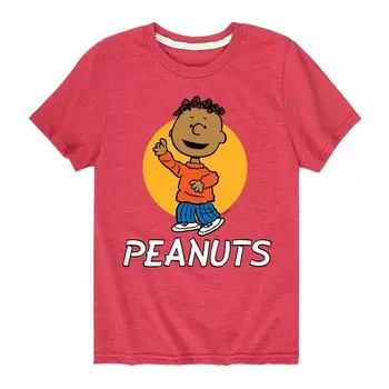Футболка Peanuts Franklin для мальчиков 8–20 лет с рисунком Licensed Character, цвет Heather Red