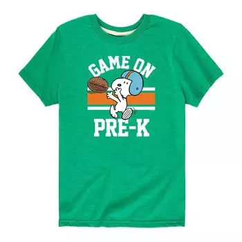 Футболка Peanuts Game для мальчиков 8–20 лет с графикой Pre-K Licensed Character