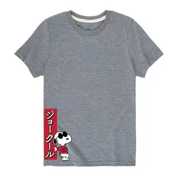 Футболка Peanuts Joe Cool Snoopy для мальчиков 8–20 лет с рисунком Licensed Character, серый