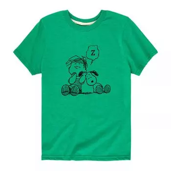 Футболка Peanuts Linus and Snoopy для мальчиков 8–20 лет с рисунком Licensed Character