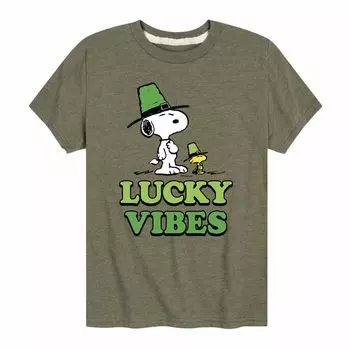 Футболка Peanuts Lucky Vibes Snoopy для мальчиков 8–20 лет с рисунком Licensed Character