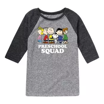 Футболка Peanuts "Preschool Squad" для мальчиков 8–20 лет с рисунком реглан Licensed Character