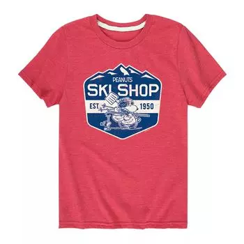Футболка Peanuts Ski Shop для мальчиков 8–20 лет Licensed Character, красный