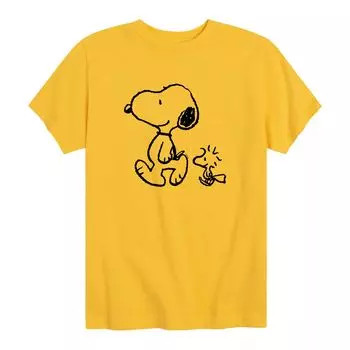 Футболка Peanuts Snoopy для мальчиков 8–20 лет с рисунком Woodstock Licensed Character