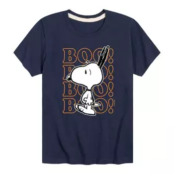 Футболка Peanuts Snoopy Halloween Boo для мальчиков 8–20 лет Licensed Character, синий