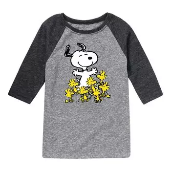 Футболка Peanuts Snoopy Party с рисунком реглан для мальчиков 8–20 лет Licensed Character