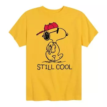 Футболка Peanuts Snoopy Still Cool с рисунком для мальчиков 8–20 лет Licensed Character, желтый