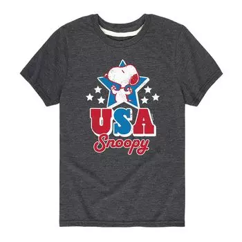 Футболка Peanuts USA Snoopy Americana для мальчиков 8–20 лет Licensed Character