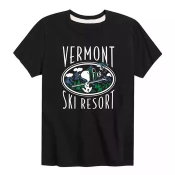 Футболка Peanuts Vermont Ski Resort для мальчиков 8–20 лет Licensed Character