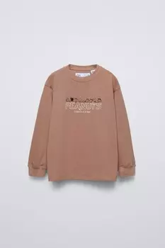 Футболка peanuts ZARA, песочный