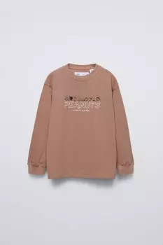 Футболка peanuts ZARA, песочный