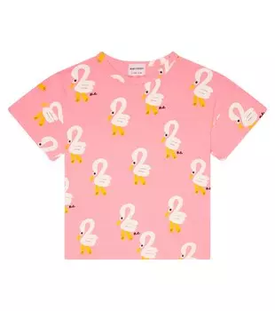 Футболка Pelican из хлопкового джерси Bobo Choses, разноцветный