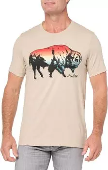 Футболка Pendleton Ombre Bison Graphic Tee, цвет Tan/Multi