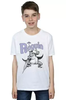 Футболка Penguin Mono Action Pose DC Comics, белый