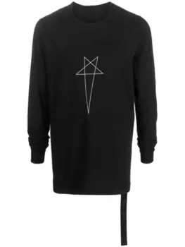 Футболка Pentagram с логотипом Rick Owens DRKSHDW, черный