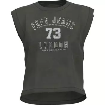 Футболка Pepe Jeans Amber Sleeveless Round Neck, зеленый