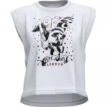 Футболка Pepe Jeans Bianca Sleeveless Round Neck, белый