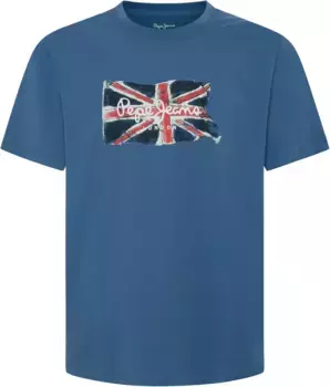 Футболка Pepe Jeans "CLAG" с большим логотипом, синий