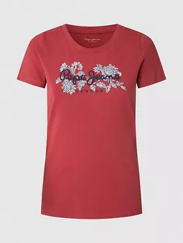 Футболка Pepe Jeans, коралловый
