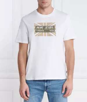 Футболка Pepe Jeans London Credick Regular Fit, белый