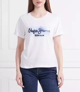 Футболка Pepe Jeans London GOLDIE Regular Fit, белый
