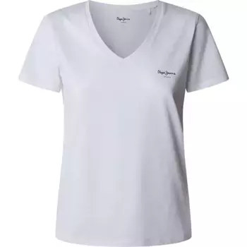Футболка Pepe Jeans Macy short sleeve v neck, белый