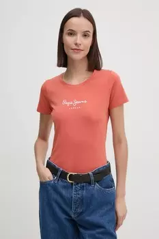 Футболка Pepe Jeans NEW VIRGINIA SS N, оранжевый