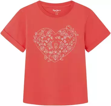Футболка Pepe Jeans "NIARA", для ДЕВОЧЕК, цвет Crispy Red
