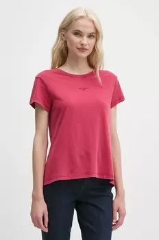 Футболка Pepe Jeans СЧАСТЛИВАЯ, красный