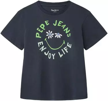 Футболка Pepe Jeans Shirt, цвет marine blue/sky blue
