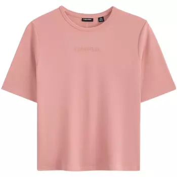 Футболка Performance с рельефным логотипом Calvin Klein, 001-Space Black