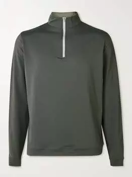 Футболка Perth Tech-Jersey с молнией до середины бедра PETER MILLAR, серый