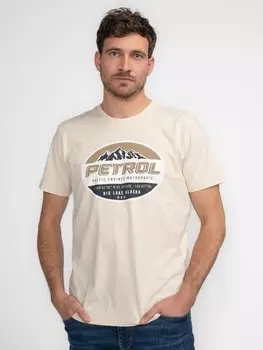 Футболка Petrol Industries T-Shirt mit Aufdruck Kennicott, коричневый