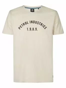 Футболка Petrol Industries T-Shirt mit Logo Baranof, коричневый