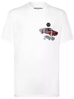 Футболка Philipp Plein Cars Racing, белый