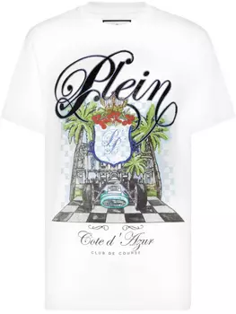 Футболка Philipp Plein Cote D Azur Stones, белый