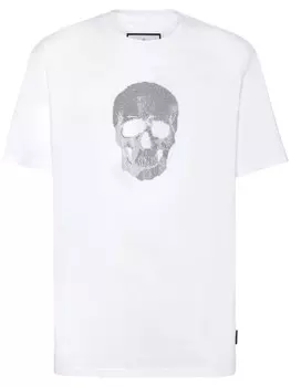 Футболка Philipp Plein Crystal Skull, белый