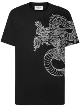 Футболка Philipp Plein Dragon Strass, черный