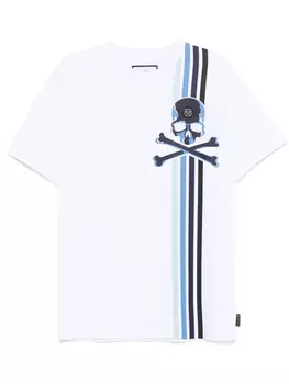 Футболка Philipp Plein Skull And Bones, белый
