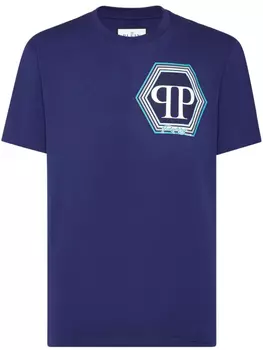 Футболка Philipp Plein SS Hexagon, синий