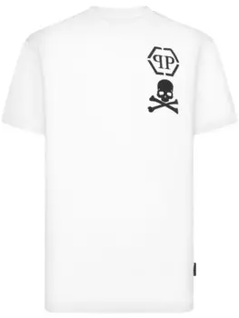 Футболка Philipp Plein SS Skull&Bones, белый