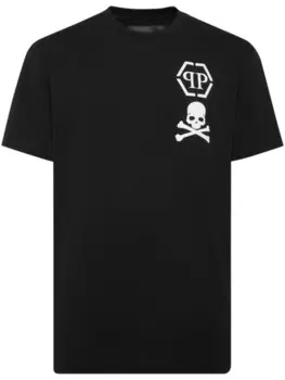 Футболка Philipp Plein SS Skull&Bones, черный