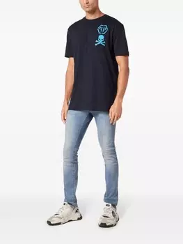Футболка Philipp Plein SS Skull&Bones, синий