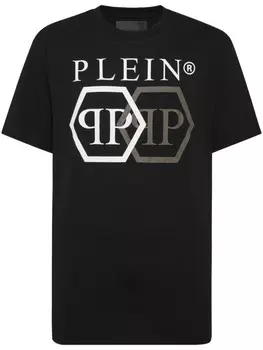 Футболка Philipp Plein SS Stones Hexagon, черный