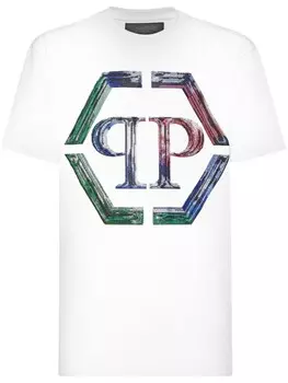 Футболка Philipp Plein SS Strass Hexagon