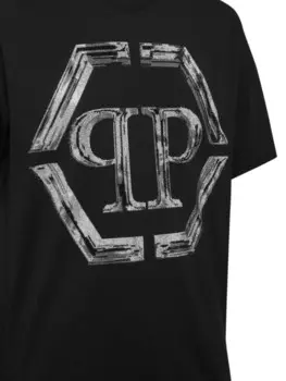 Футболка Philipp Plein SS Strass Hexagon