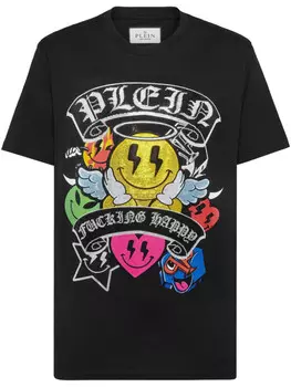Футболка Philipp Plein SS Strass Smile, черный