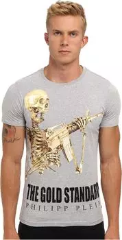 Футболка Philipp Plein The Gold Standard T-Shirt, серый